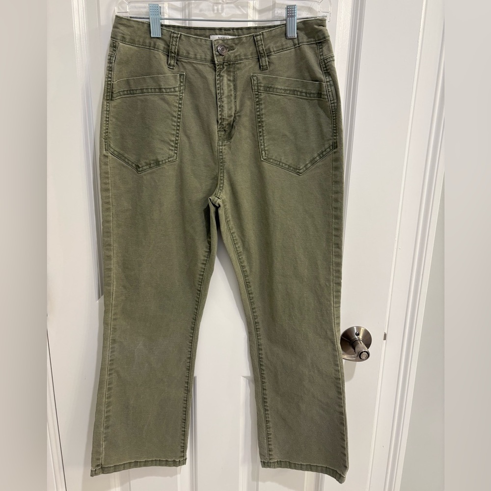Kensie The Savannah High-Rise Flare Crop Pants